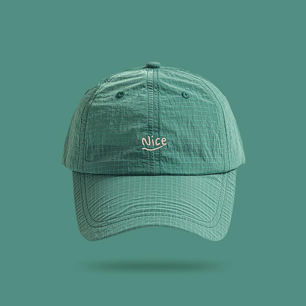 Fashion Grid Quick-Drying Baseball Cap Men Women Summer Light Thin Breathable Sunscreen Hat Unisex Sport Running Snapback Caps
