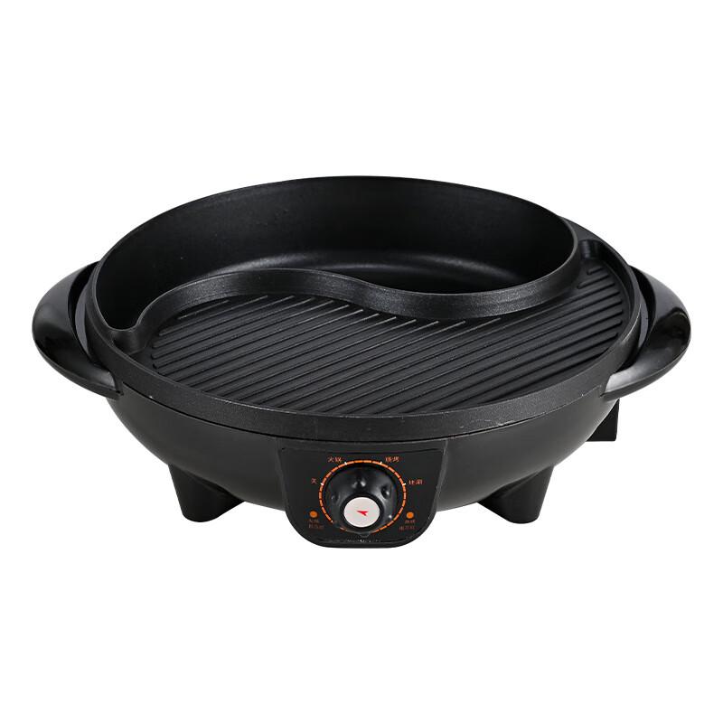 Triceratops Electric Hot Pot & Grill with Divider