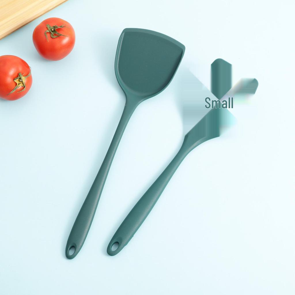 Silicone Kitchenware Set: Non-stick Spatula, High-Temperature Stir-fry, Rice & Soup Spoons, Slotted Spoon