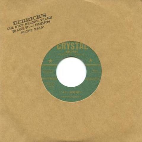 7inch Record DAVID ANTHONY / DERRICK HARRIOTT, C - All Night / Tickler DSRDH7010 Crystal/Dub Sto 2012 Japan Reggae, Ska & Dub Used