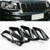 Gloss Black Front Grille Trim Ring Insert Trim For Jeep Grand Cherokee 2014-2016