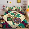 Set Biancheria da Letto Matrimoniale Alta Qualità Fiori Stampa 3D Copriletto Donna Decorazione Camera da Letto