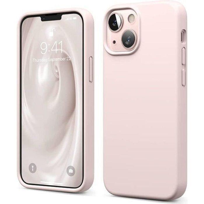 Coque en Silicone Premium Antichoc à 3 Structure Housse Protecion Pour Téléphone iPhone 13 (6.1''),Rose