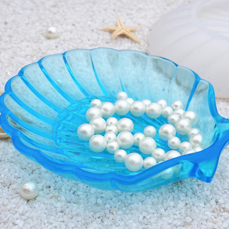 Concrete Silicone Mold Shell Shape Creative Design Jewelry Tray Mold Clay Mould