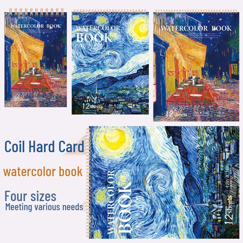 Van Gogh Starry Night Sketchbook: Art Student's Thick Drawing Book for Colored Pencils