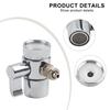 Wasserhahn-Umschaltventil Silber Über-Theke Wasserfilterkopf Schreibtisch-Wasserhahn Umschalter Wasserspender Für Badezimmer Küche