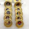 Twelve Zodiac Signs, Colored Coins, Metal Crafts, Lucky Coins, European and American Coins, Collecting, Playing with Coins, 12 Zodiac Signs Coins