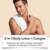 EAST MOON Men's Moisturizing Body Lotion: Lightweight, fast-absorbing, hydrating, with a long-lasting fragrance for smooth skin.