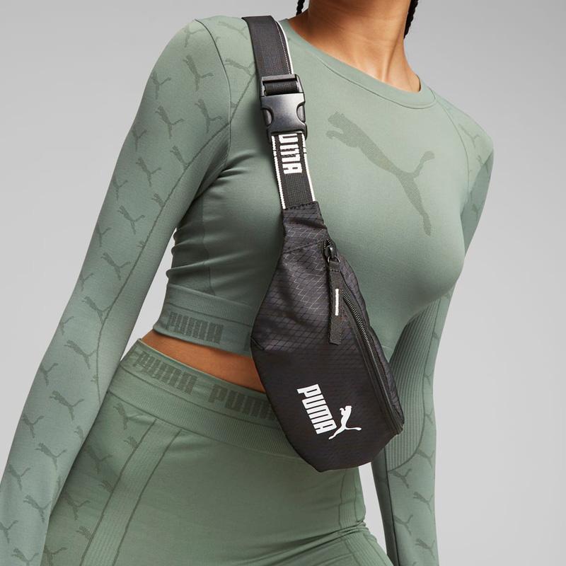New PUMA Polyester Sling Bags One Shoulder Crossbody Fanny Pack Regular Women's Black 079851-01