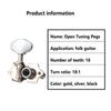Acoustic Guitar String Tuning Pegs Kit With Screw Ferrule Universal Tuners Open Tuning Standard Accessories