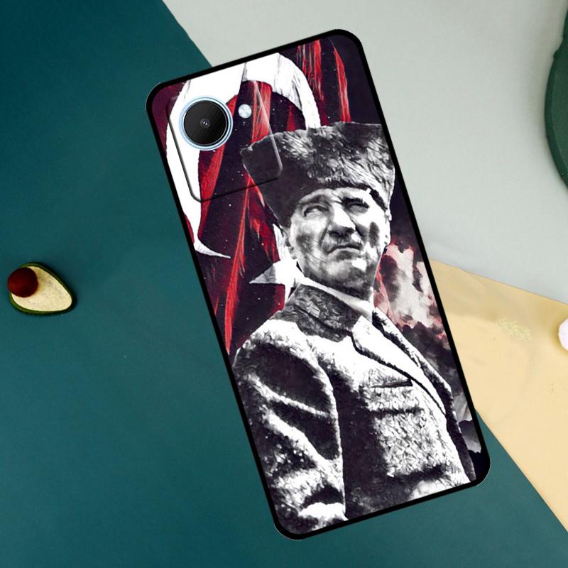 

Turkish Ataturk Flag For Realme C55 C71 C75 C67 C63 C51 C61 C53 C35 C65 11 12 13 14 15 Pro Plus GT6 GT7 Pro Case Realme GT7