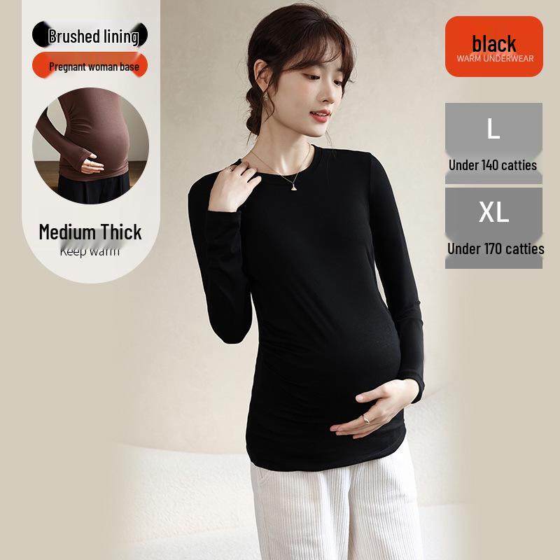 Umstands-Basisshirt – Herbst/Winter Modal-T-Shirt