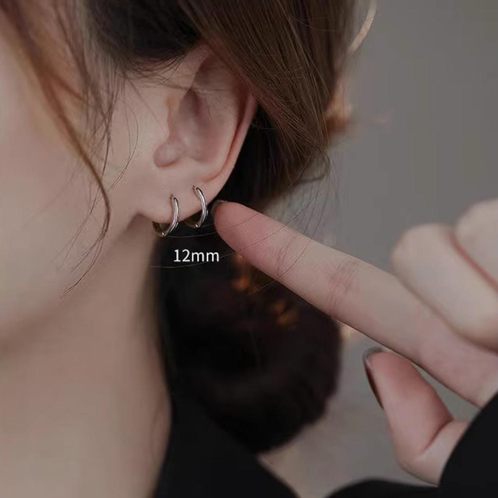Stylish Circle Earrings Dangle Earrings Comfortable Ear Jewelry Copper Texture Suitable for Daily and Party Wear