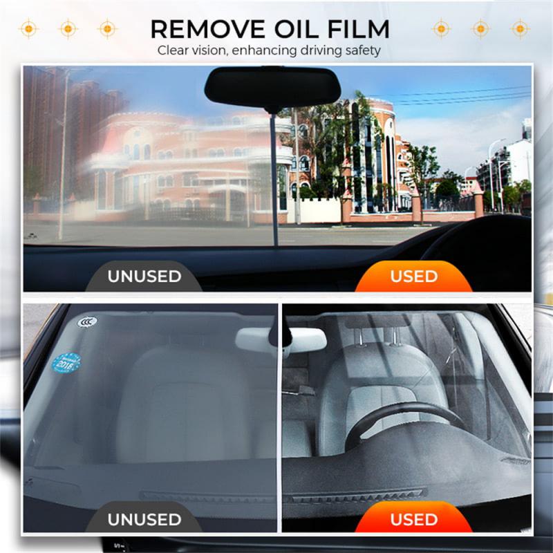 120ml Car Glass Oil Film Cleaning Paste Cleaner Car Wash Liquid Glass Coating Agent Bathroom Glass Watermark Removal Cleaner