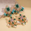 Diamantförmige Wassertropfen-Quastenohrringe, Palaststil, Exquisite und Hochwertige Ohrringe