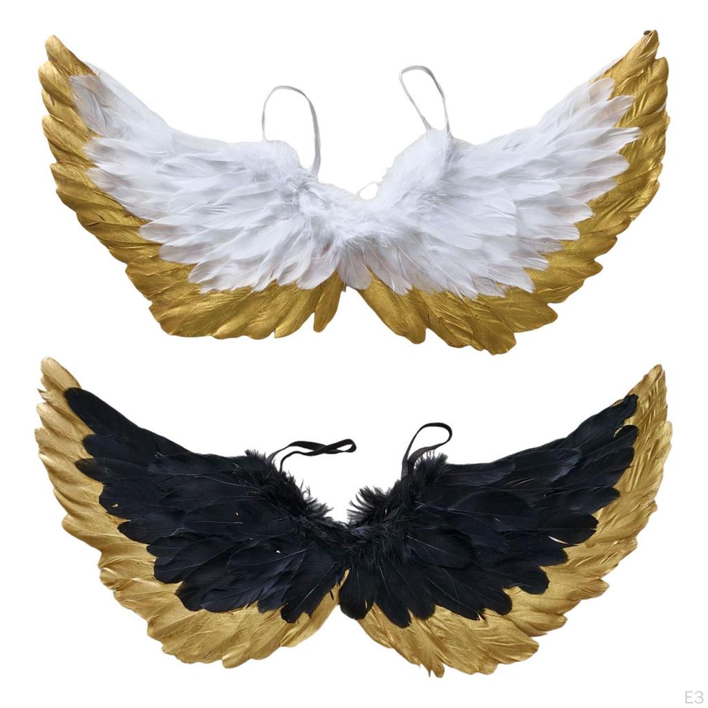 Angel Wing Kids Cosplay 60x35cm Decoration Cute for Boys Girls Lovely Dress up