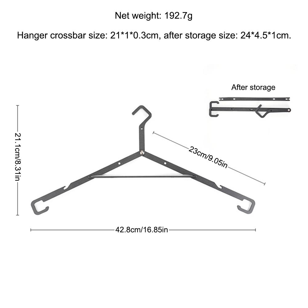 Outdoor Camping Folding Hanger Multifunctional Foldable Travel Hanger Portable Storage Rack Travel Accessories