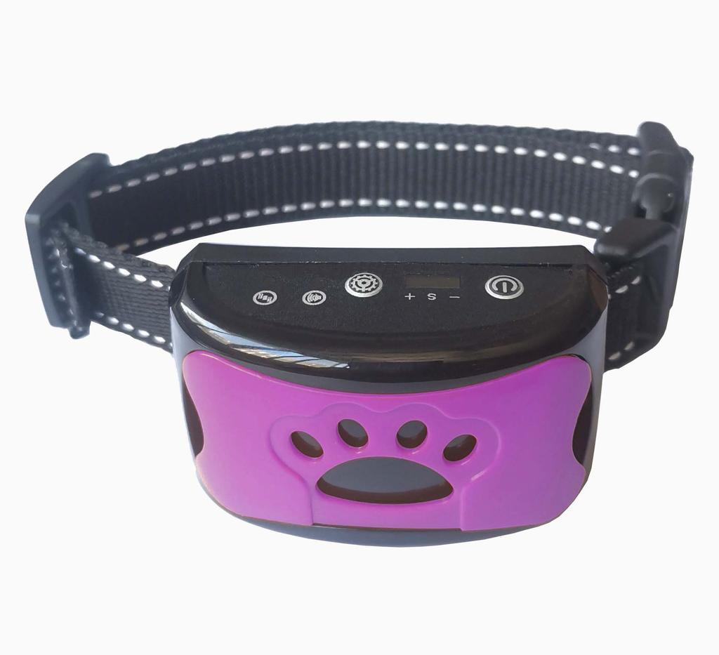 Waterproof Rechargeable Anti-barking Device for Pet Dogs; USB Ultrasonic Dog Training Collar; Anti-barking Vibration Dog Collar