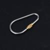 10/20/30Pcs D Type Locking Carabiner Screw Gate Multipurpose D-Ring Anti Lost Clip For Outdoor Hiking Camping And Keychain Use