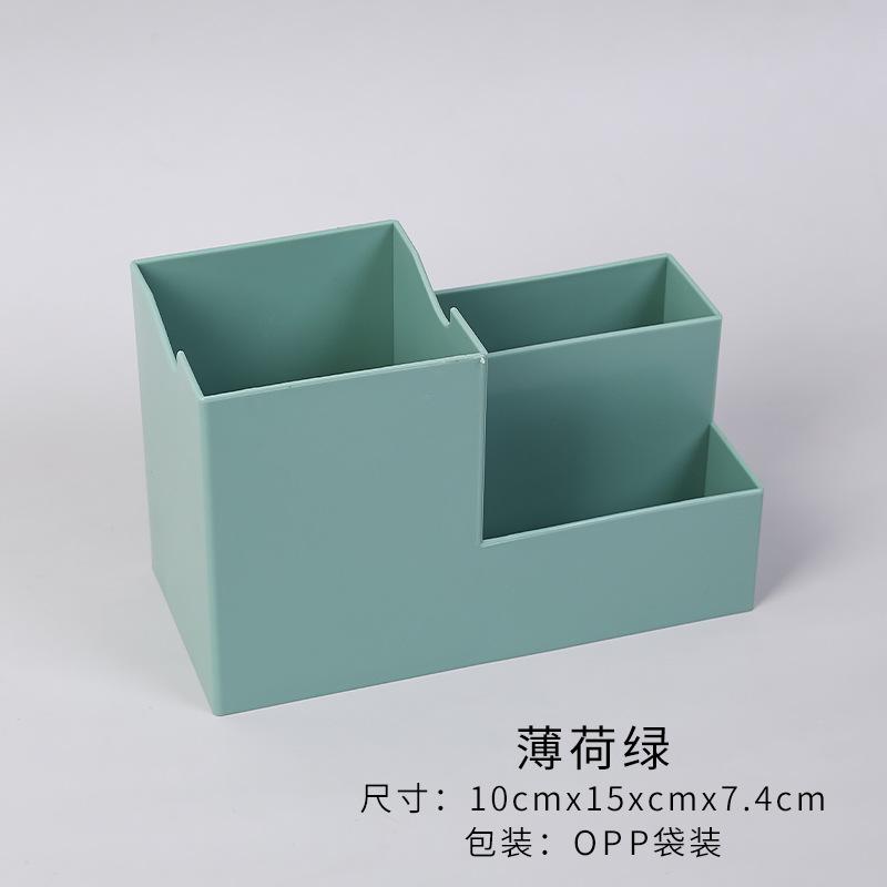 Multi-função desktop caneta titular escritório escola caso de armazenamento colorido caixa de plástico caneta lápis organizador suporte do telefone móvel