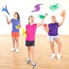 6Pcs Candy Color Square Dance Scarf Rhythm Scarves For Kids Children Movement Party Favors Magic Tricks Performance Props