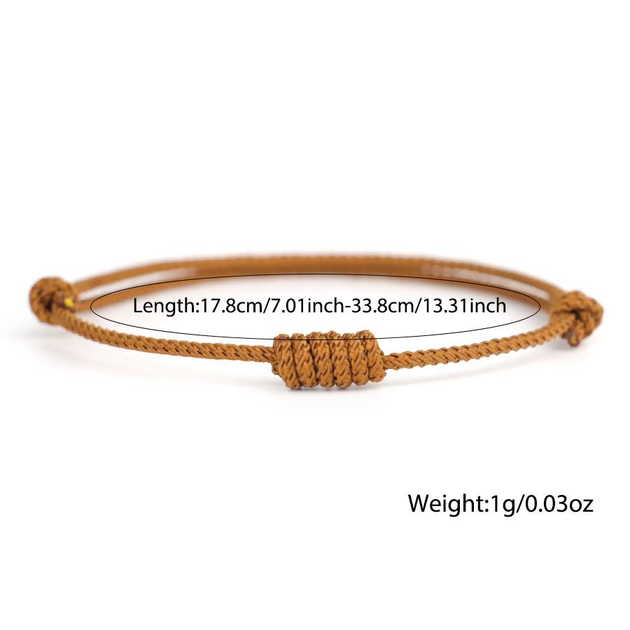Noter Handmade Braided Lucky String Bracelet Unisex Fortune Turning Knot Charm Braslet Selected Grade A Rope 5 Colors Options