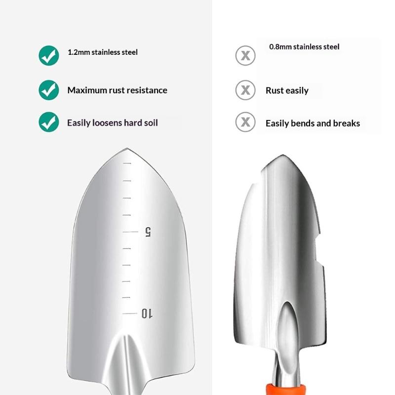 Zahradní nářadí z nerezové oceli obsahující multifunkční ruční nářadí a odolnost proti korozi Ideální pro vlhké podmínky