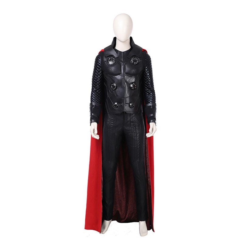 

Avengers War Infinity Thor Odinson Cosplay Costume Full Suit Halloween Party A Set（Tops*1+ cloak*1）,Tag 2XL=US L