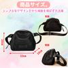 ORIJIRI Damen kleine Umhängetasche, Minimalistische Schultertasche, Bauchtasche oder Hüfttasche, Schwarz