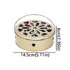 Hollow Out Incense Burner Box with Handle Lid Mosquito Incense Box Sandalwood Box  Home Decorative