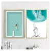 Leinwand Poster Malerei Drucke kreative Figur Poster für Wohnzimmer Morden Kunst Wohnkultur Nordic schwimmen pool wand kunst
