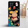 Coque pour Realme 8 C21y GT Neo 2 3 8i C21 7 C11 6 C12 C35 C3 GT 9 Pro C12 Master Funda Housse de Téléphone Bonhomme de Neige Noël Mignon