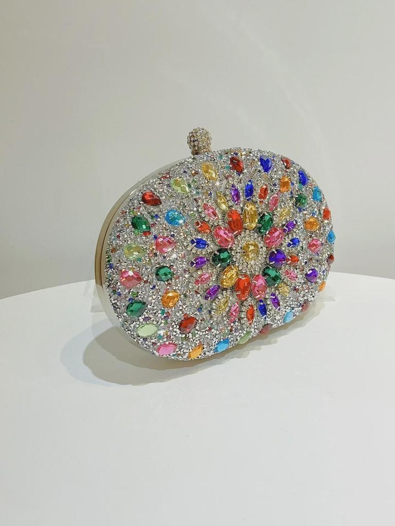 Europäische und amerikanische Retro-Clutch mit Diamanten: Elegante Prinzessinnen-Handtasche für Bar, KTV-Party oder Abendessen.