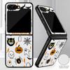 Christmas Ghost Halloween Case For Samsung Z Flip 8 7 FE 6 5 4 Hybrid Leather Skin Hard PC Bumper Cover For Galaxy Z Flip8 Flip7 Flip6 Flip5