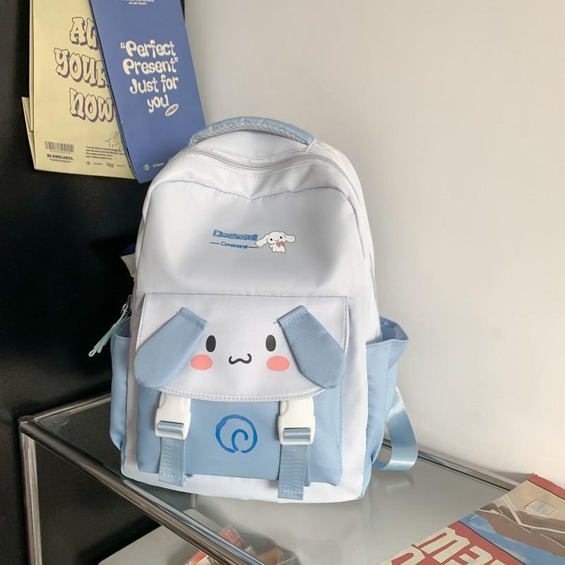 Cute Nylon Animal Print Backpack For Boys And Girls Schoolbag With Arc Straps