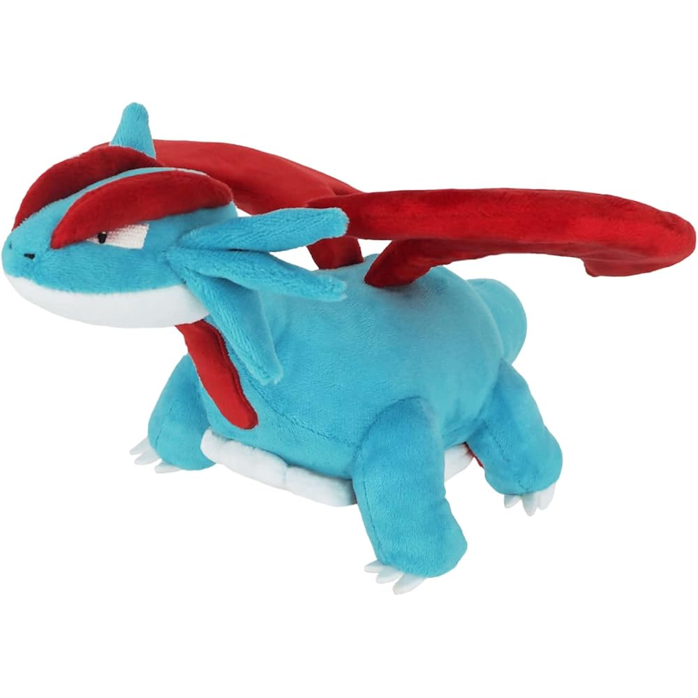 Sanei Boeki Pokmon All Star Collection Salamence Plush Toy 16.5x32x18cm Soft Stuffed Animal
