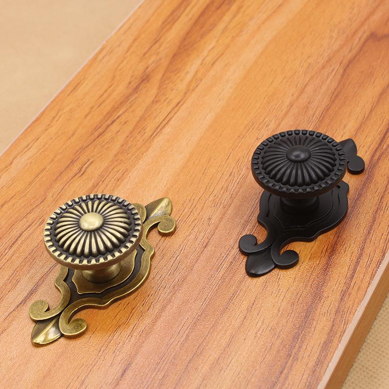Antique Bronze Black European Retro Zinc Alloy Cabinet Pull Handle