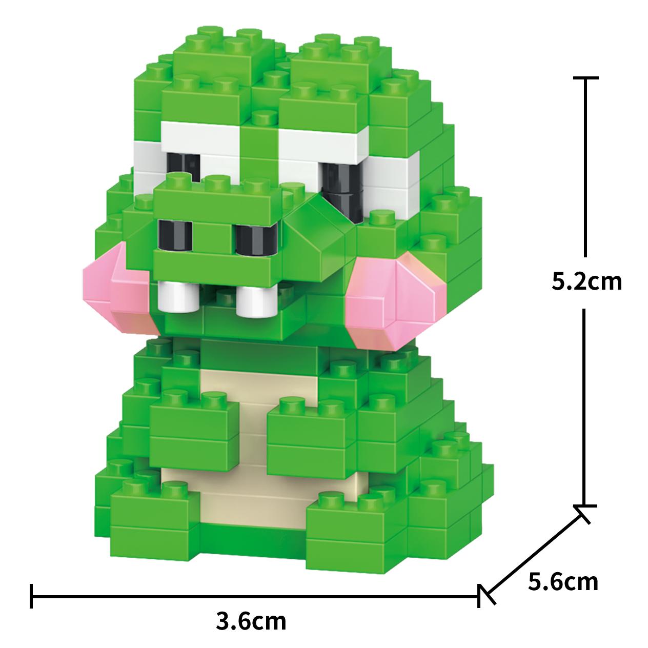 

Креативные строительные блоки 25 типов, милые животные, мультяшные модели, сделай сам, собирай фанатов, развивающие игрушки для детей, подарок для девочек Crocodile-162Pcs