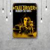 de niro taxi driver movie Retro Vintage Tin Sign Poster Decorative Plaque Metal Plate Wall Decor