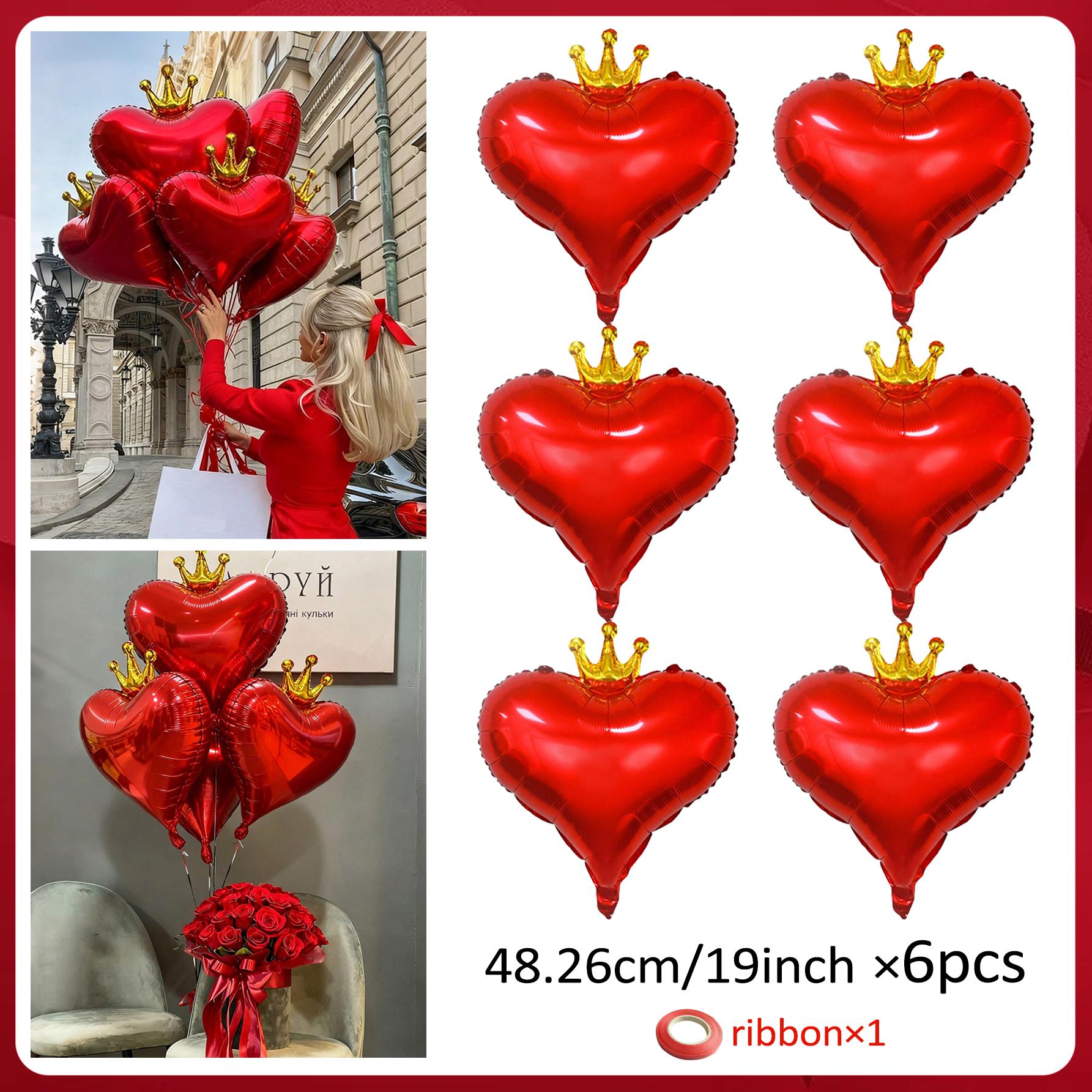 Красный Шар-Сердце из Алюминиевой Пленки Декорация Романтичной Атмосферы День Рождения Свадьба Предложение Атмосферы Декорация Other
