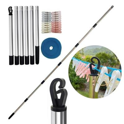 Bestseller Outdoor Wäscheständer-Set mit Nylon-Wäscheleine und Klammern