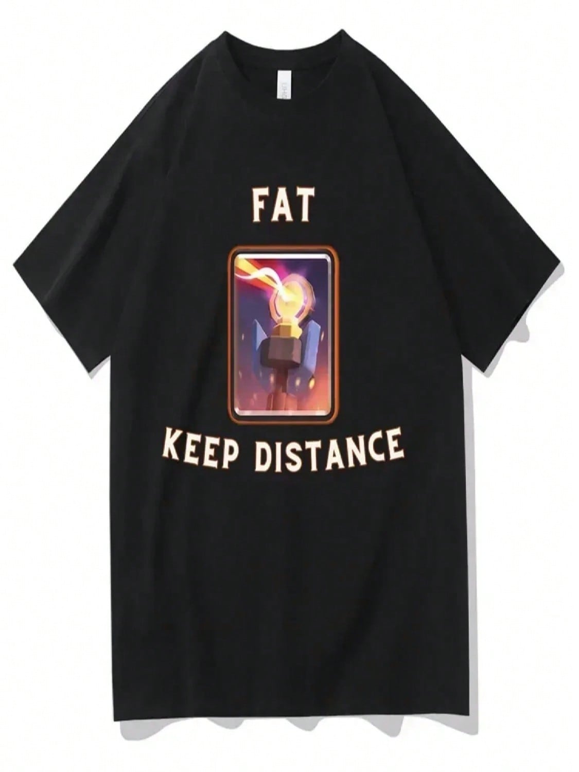 Fat Keep Distance Girl T Shirt Women Oversized Joke Humor Gift For Him And Her Kawaii Cute Memes T-Shirts S разноцветный