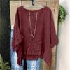 Blouse Casual pour Femme Coupe Ample à Volants, Col en V, Manches Courtes, Haut Léger au Style Détendu pour un Usage Quotidien