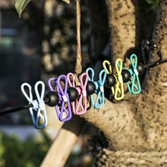 Portable Windproof Outdoor Clothesline - Travel-Friendly Drying Rope for Clothes and Quilts