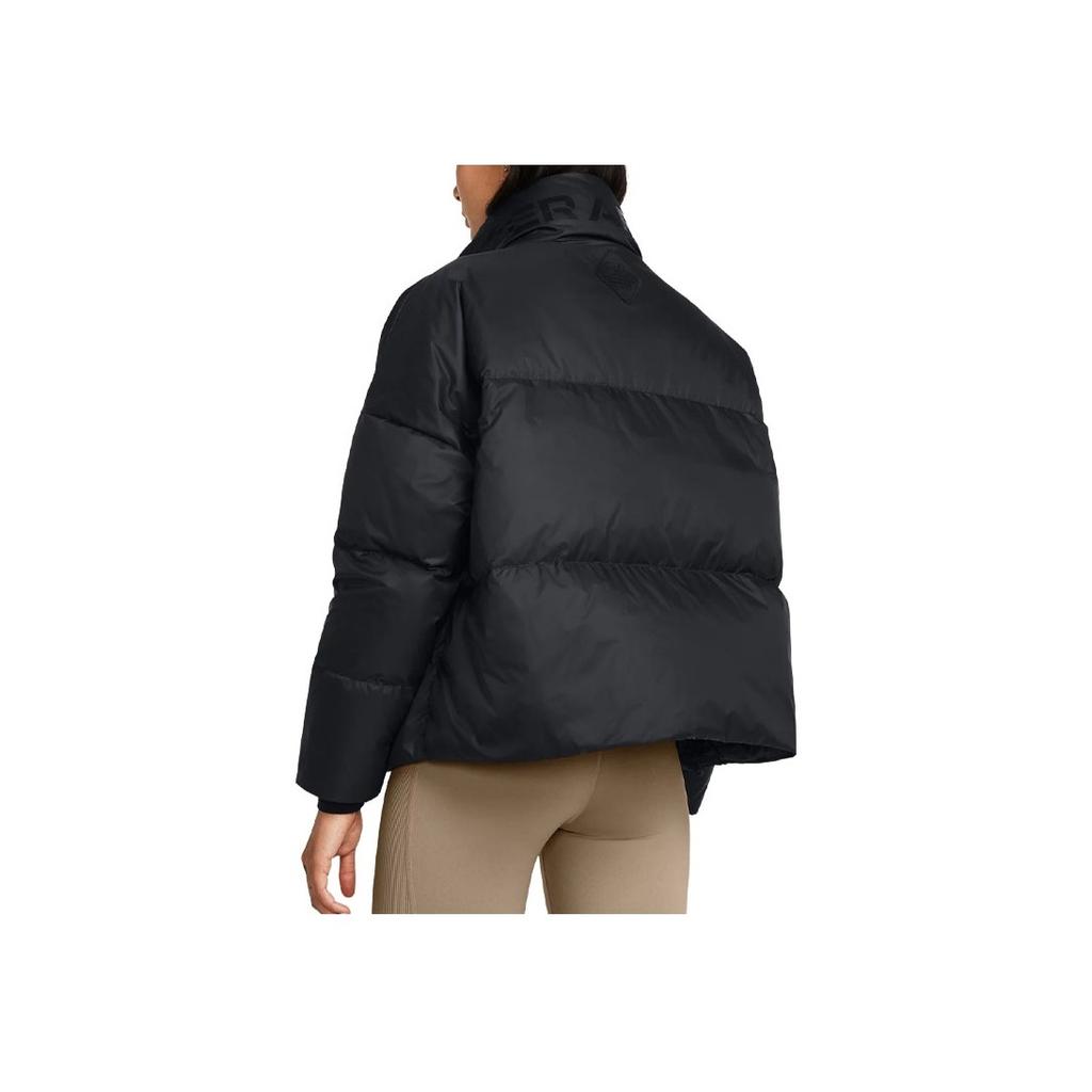 Under Armour ColdGear Infrared Relaxed Fit Hooded Down Jacket Women Outerwear Black 1378858-001