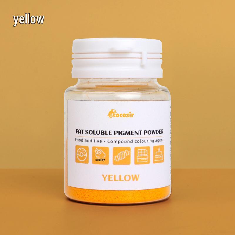 Chocolate Oil-Soluble Color Powder for Pastry, Mousse, Sandblasting, Fondant, Glaze, Lipstick, Macaron - 10g.