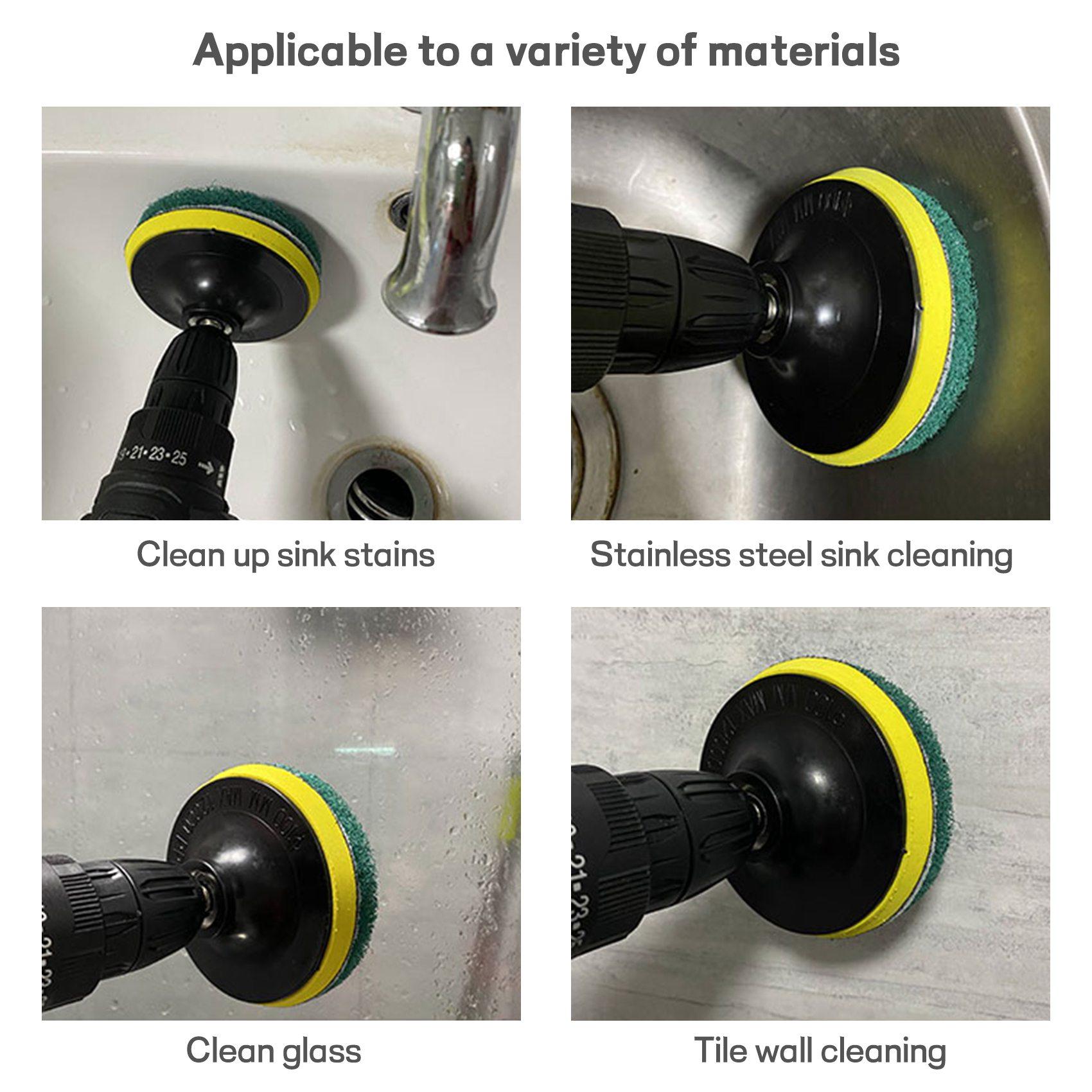 

BHBL 16Pcs 4 Inch Drill Power Brush Tile Scrubber Scouring Pad Cleaning Kit with 4 Inch Disc Pad Holder 3 Different Stiffness China Mainland