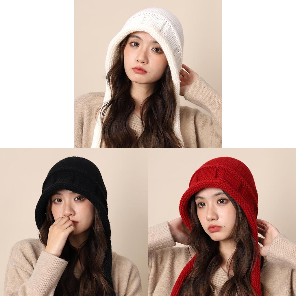 Winter Knit Beanie Hat For Women With Warm Ear Covering And Small Face Effect