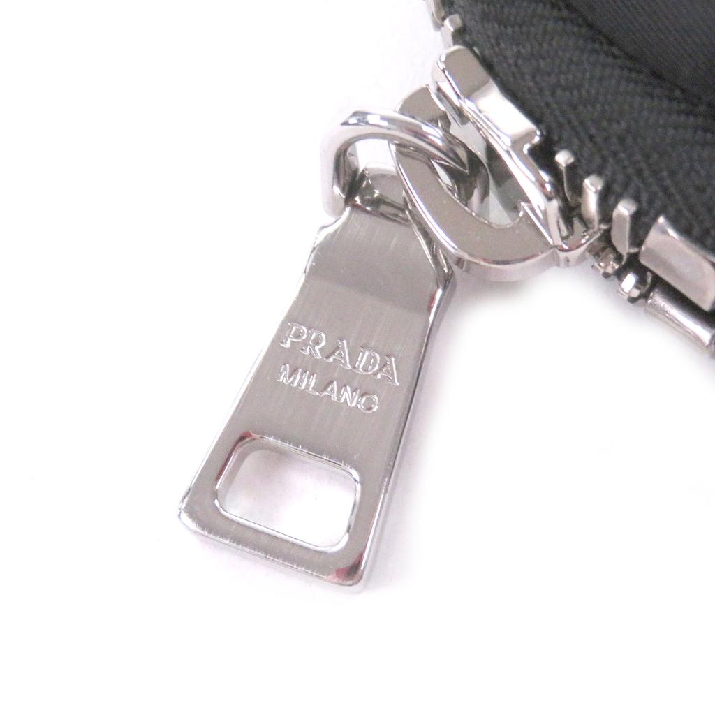 Excellent PRADA Pouch Triangle Logo Triangle Plate Shoulder Mini Cargo Used