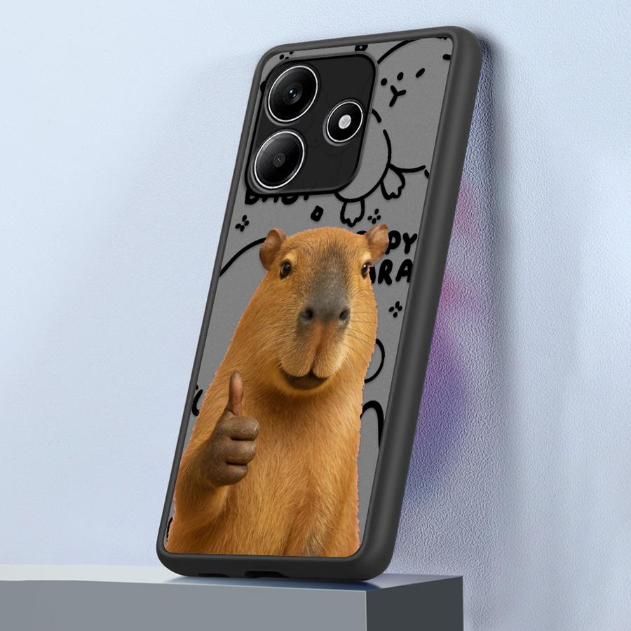 Capybara Cute Fashion Funda Back Phone Cover Case for Xiaomi Redmi Note 14 14C 9S 13C 12 A4 13 Pro Plus 11 10